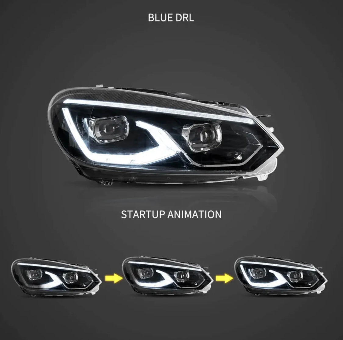 VLand Volkswagen Golf 6 MK6 2008- LED Scheinwerfer/VLand dynamische Blinker