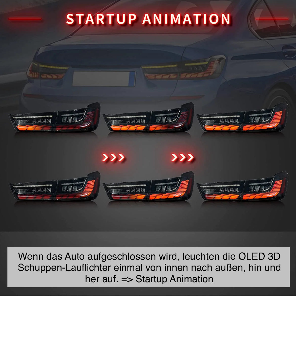 VLand BMW 3er 2019- LED GTS Design Rückleuchten